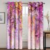 Flower Coloful Elegant Billig Moderne Luksus 2 stk Tynne gardiner til stue soverom vindusgardiner Hjemmeinnredning Gratis frakt