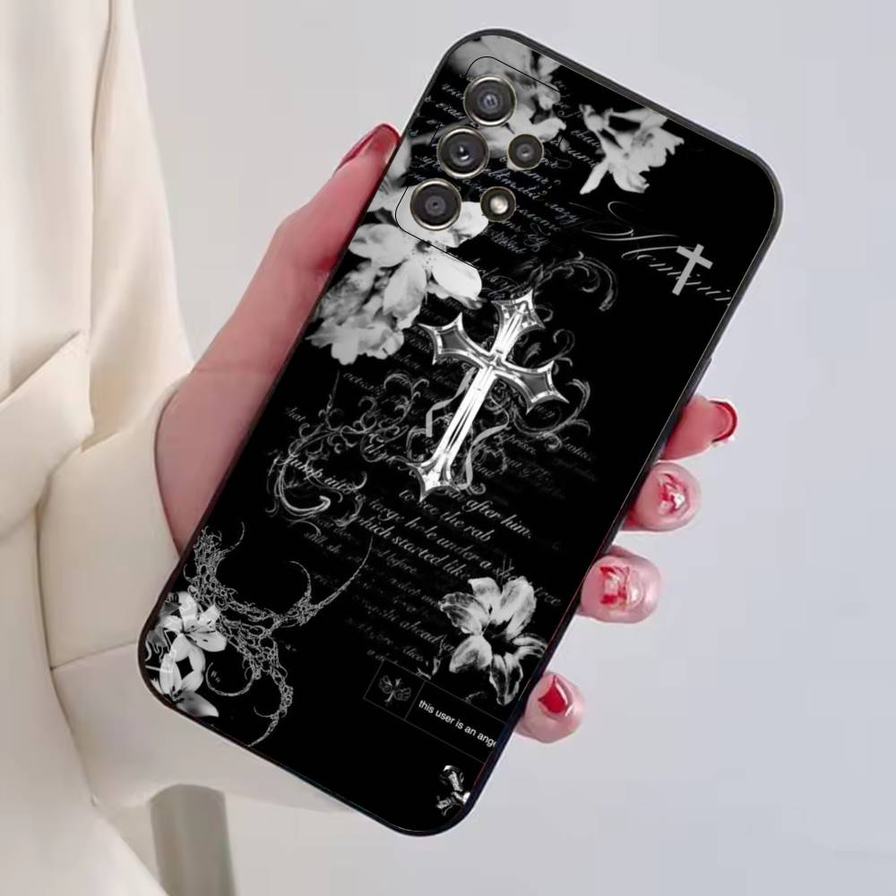 

Чехол для телефона C-Cool Dark Catgothic C-Cross для Samsung S25, S24, S21, S22, S23, S30, Ultra, S20, Plus, Fe, Lite, Note, 10, Черный Samsung S25