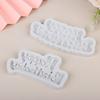 1Pc Silicone 3D Happy Birthday Mold DIY Ice Jelly Chocolate Mould English Letter Mold Bake Birthday Cake Decor Tool Mould