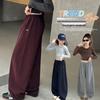 Girls' Sporty Wide-Leg Pants - Spring/Autumn 2025 Casual Sweatpants for Primary School Students