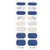 Self-Adhesive Gel Nail Stickers Full Nail Wraps Nail Decals Semi-Cured Polish Strips Nail Art Decoration for Women Girls