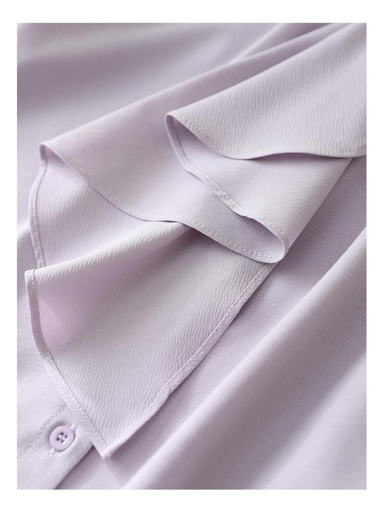 Elegant French Ribbon Blouse - Women's New Autumn Design, Chic Long-Sleeved Top for Gentle Temperament and Commuting Style.