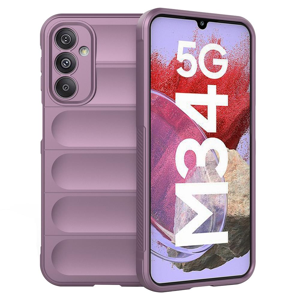 

Drop-Proof Phone Case for Samsung Galaxy F34 5G/M34 5G Protective Rugged TPU Phone Cover Light Purple