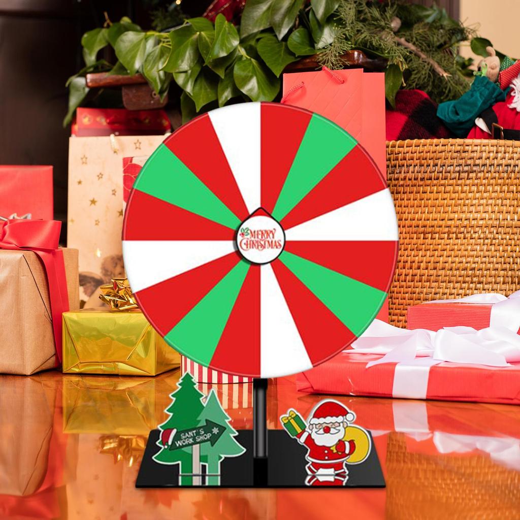 Rotating Wheel, Tabletop Roulette Wheel with Base Stand, Drinking Game Tabletop Rotating Wheel for Classroom Restaurant