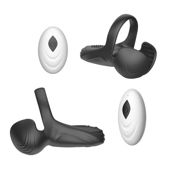 Vibrační kroužek na penis Dobíjecí Kroužek pro kontrolu výkonu 10minutová Denní rutina pro Zlepšení mužské potence