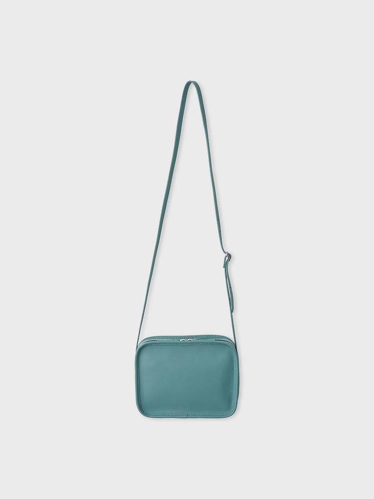 Square Leather Shoulder Bag MWGB264502 BLU F [Miesloe] Women's