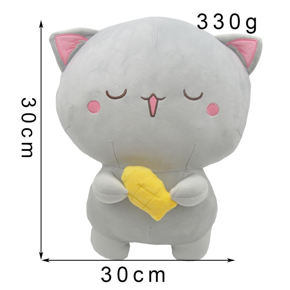 

Милая плюшевая кукла-эмодзи кошки с персиковым сердечком - подарок для девочки Standard OPP Bag