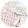 24 Sheets Floral Craft Paper Pads Cutting Dies Art Background Origami Scrapbooking Card Making.
