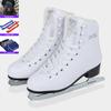 Professional Genuine Leather Ice Figure Skates Shoes Thermal Warm Thicken Skating Shoe with Ice Blade for Kids Adult Teenagers