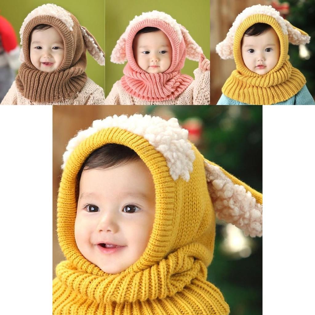 Dziewczęca czapka dzianinowa z uroczym wzorem psa dla dziecięcej zimowej ciepłoty i wiatroodporności