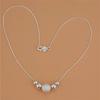 Charms wedding party silver Plated new lady bead women necklace jewelry fashion cute pendant LN019