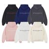 Letter Slogan Plus Velvet Hooded Sweatshirt National Trend Autumn Heavy Retro Loose Pullover Hoodie