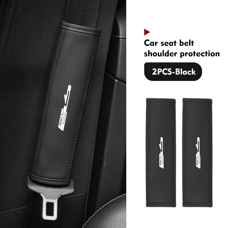 Car Seat Belt Cover Shoulder Pad Protector Cover Safety Belt Padding Pad Cushion For KIA gt gtline Xline ceed Forte RIO STINGER