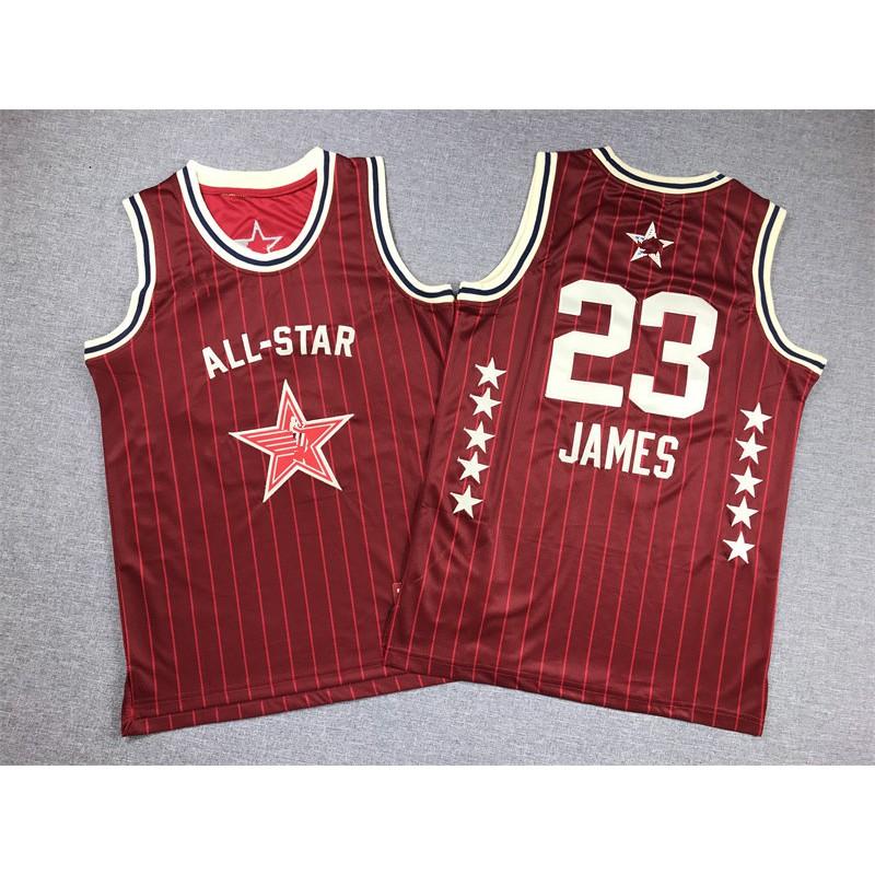 Kids Basketball Jersey All-Star Team Uniform Sleeveless James Curry Antetokounmpo Doncic Jordan Boys Girls Sportswear