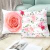 Pink Feather Pillowcase Decorative Sofa Cushion Cover Girl Bed  Home Decor  45*45cm