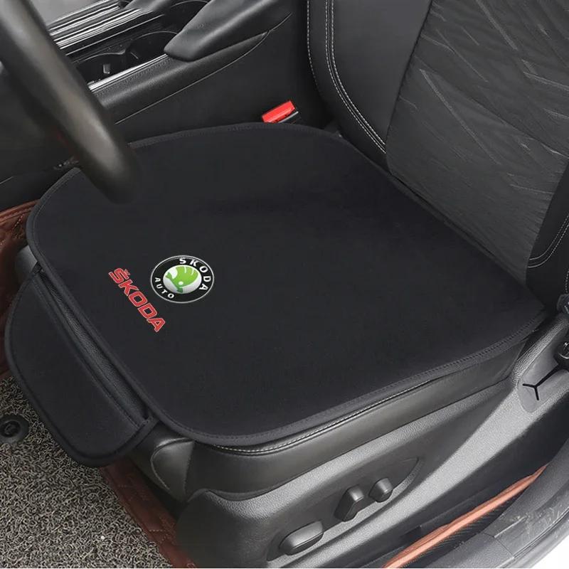

Для Skoda Octavia A5 A7 RS Fabia Superb Аксессуары Подушка на сиденье автомобиля Нескользящий чехол Ледяной шелк Велюр Плюш 1 шт. for Skoda