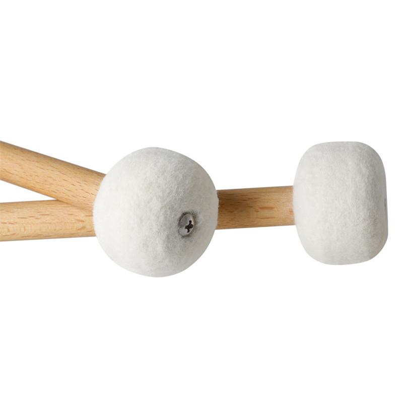 2pcs S-05 Timpani Mallets Precussion Beaters Hammer Drumsticks for Bass Drum Marching Drum