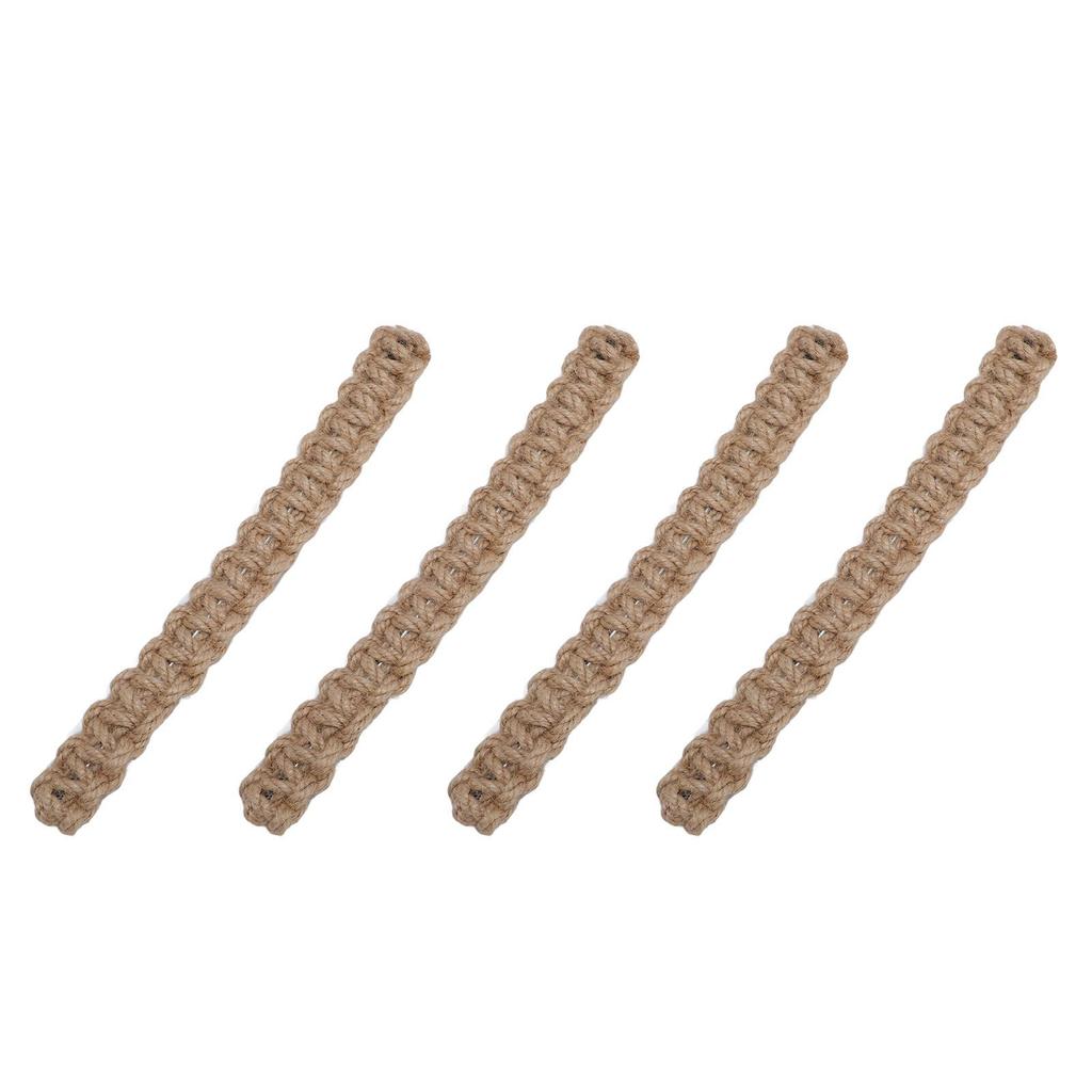 4pcs Jute Curtain Tiebacks Curtain Rope Lightweight Decorative Curtain Holdbacks for Cottages Sunroo