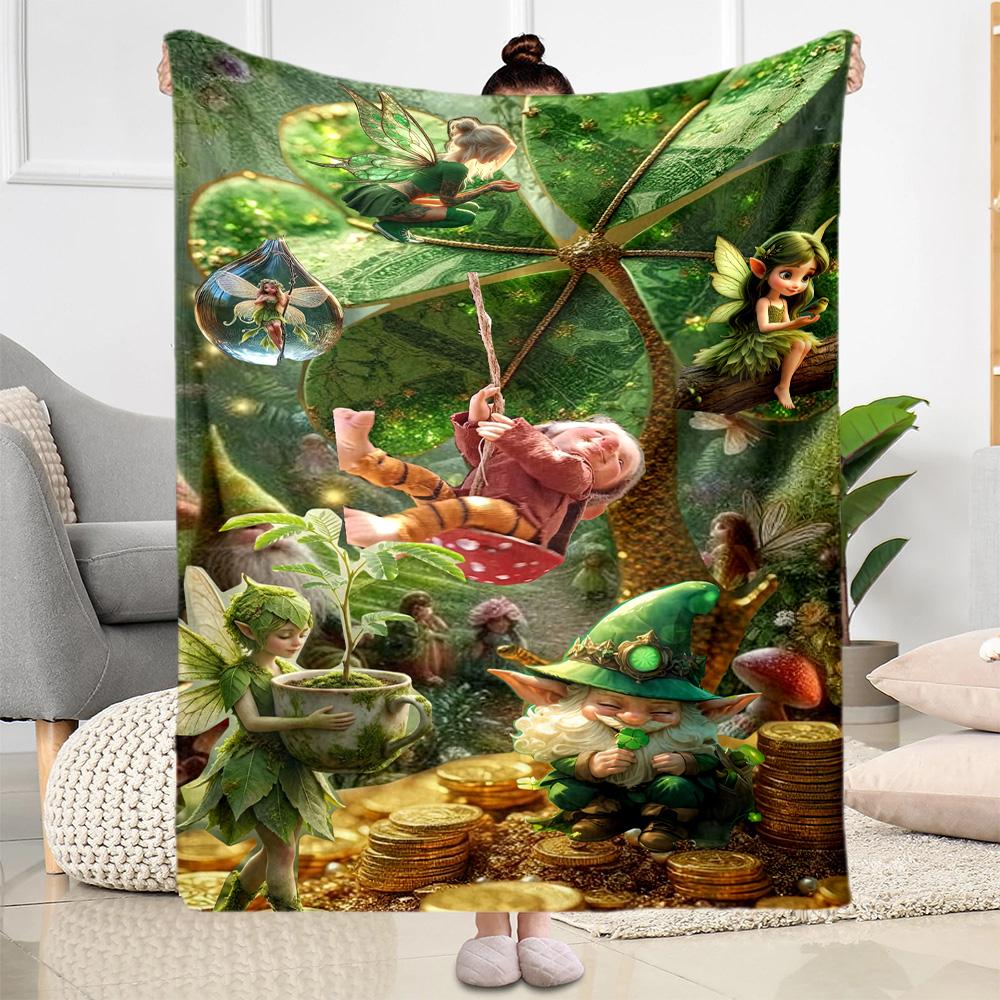 Gothic Style Blanket Ultra-Soft Perfect for Bedding Livingroom Chair for All Seasons Playful Design Birthday Christmas Gift Blanket