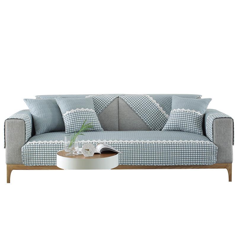 Pure Cotton Sofa Cushion Four Seasons General Non-slip Cushion Nordic Simple Modern Sofa Cover Cover All-inclusive Universal Cloth Towel