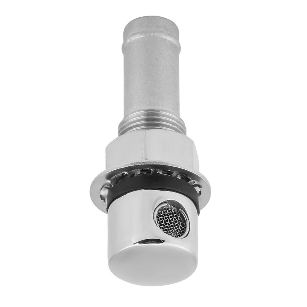 Stainless Steel Marine Boat Straight Fuel Gas Tank Vent With Mounting Gasket Hardware Fitting