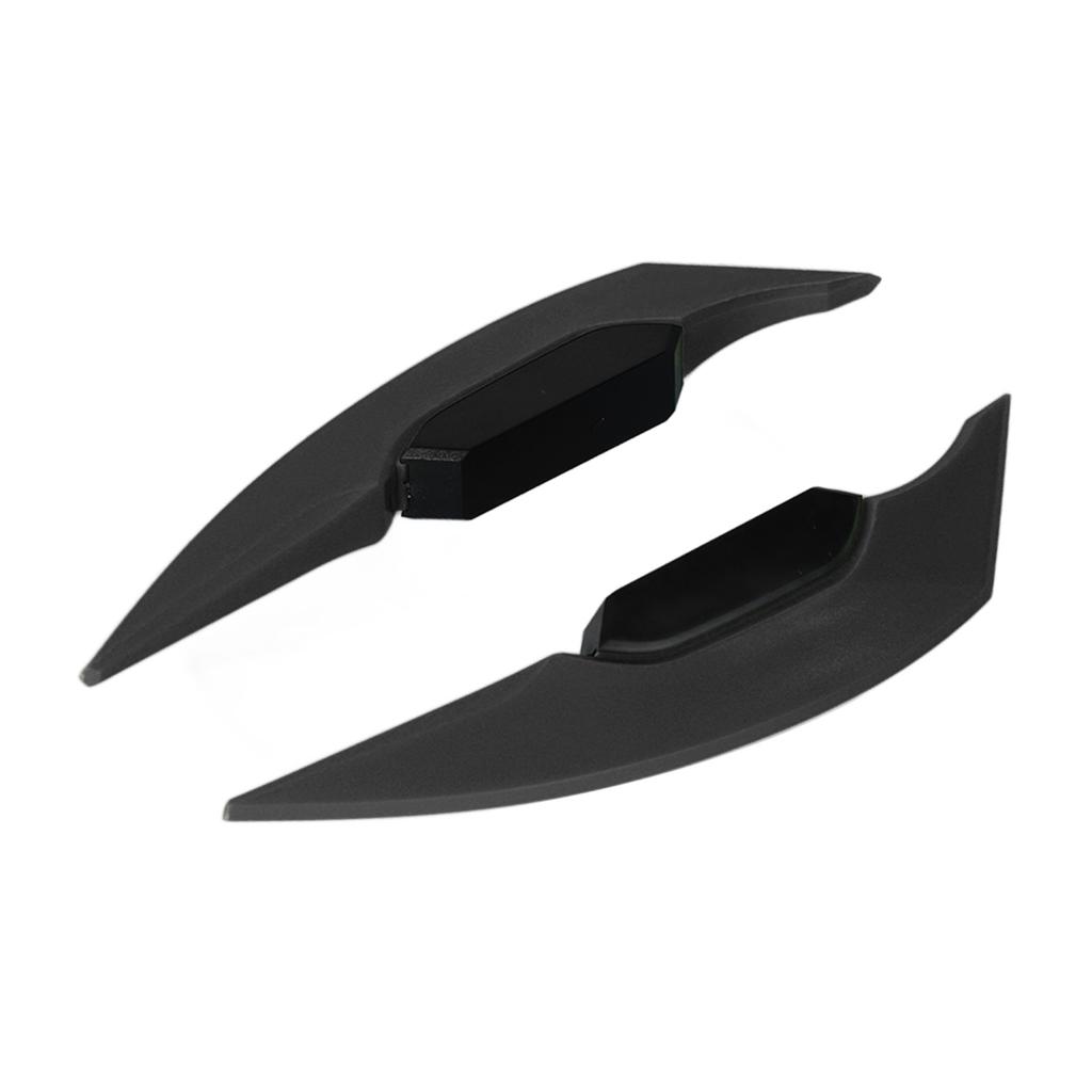1 par Motorsykkel Side Winglet Aerodynamisk Wing Spoiler Universal for Motorsykkel El-sykler Svart