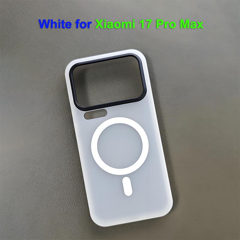 For Xiaomi 17 Pro Max Case Magsafe Luxury Slim Matte Black Translucent Frosted Lightweight Baby Skin Touch Phone Case Cover