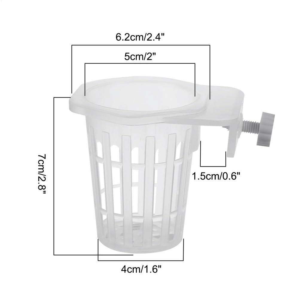Fish Tank Planting Cup 2 Pcs Hydroponic Plant Hanging Holder Aquatic Support Basket Aquarium Accessories For Aquascape Decor