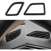 2PCS Dash Air Vent Decal AC Trim Carbon Style ABS Sticker Cover Fits for BMW 5 Series F10 F11 2011 2012 2013 2014 2015 2016 Interior Accessories