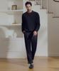 The Knit Company (M) Fine Wool Open Collar Knit 2 Colors