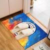 Montpellier Sc Crest Rug for Living Room, Game Rooms, Office, Bedroom, Office Floor Mat Playful Design, fan gifts Christmas decor