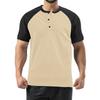 Men's Summer Colorblock Retro Short Sleeve Tops Men's Casual Fashion Tops