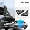 2X Car Door Corner Crash Protector Stickers For S Octavia Rapid Fabia Superb Kodiaq Karoq Kamiq Scala Car Accessories