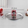 Stainless Steel Round Dinner Plate Tray - Versatile for Tableware, BBQ, Deep & Flat Dishes