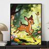 Disney Diamond Painting Kit Bambi 5D DIY Diamond Art Home Bedroom Wall Decor Flowers and Butterflies for Adults Kids Fun Craft Gift 128 Chars