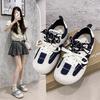 [Inner Height Increase 4.5cm] Cat and Sofa/fishing Net Shoes Navy Blue Summer Mesh Breathable Casual Sports Shoes