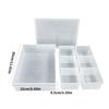 Reusable Interlocking Modulars Plastic Organizers Storage Boxes For Home Office Kitchen Cabinet Storage System