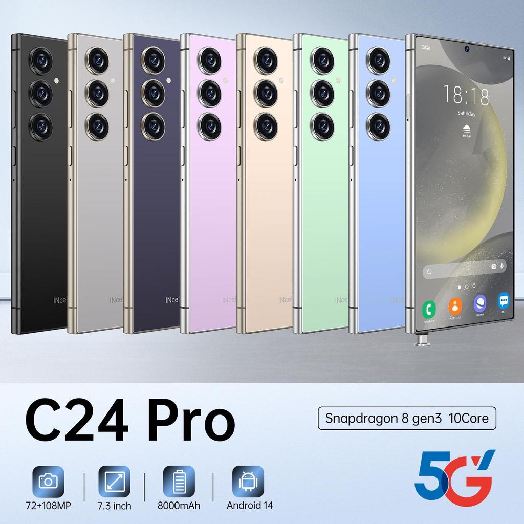 C24 Pro 5G Smartphone: Ultra-Large Screen, 16GB RAM, 1TB Storage, Android System