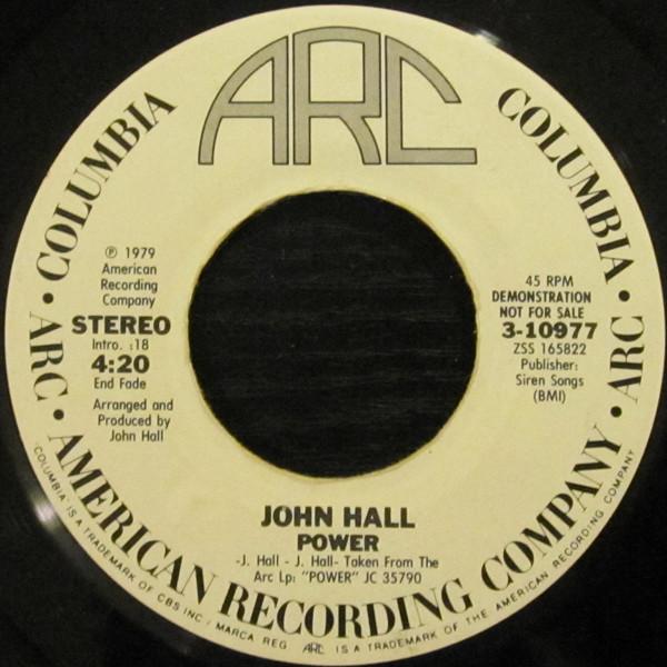 

Пластинка 7 дюймов JOHN JOSEPH HALL Power 310977 Columbia 1979 США Рок Б/у