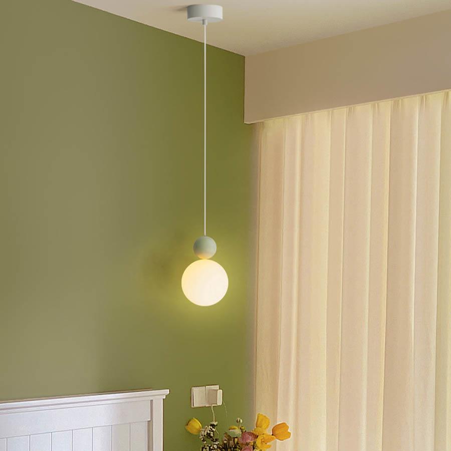 Modern Minimalist Globe Ball LED Pendant Lighting Dining Room Bedroom Bedside Hanging Lamp Restaurant Bar Counter Chandelier