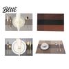 Heat-resistant Table Mats Simple Waterproof Heat for Resistant PVC Placemats Dining Anti-scalding Washable Kitchen Tableware Eco-friendly