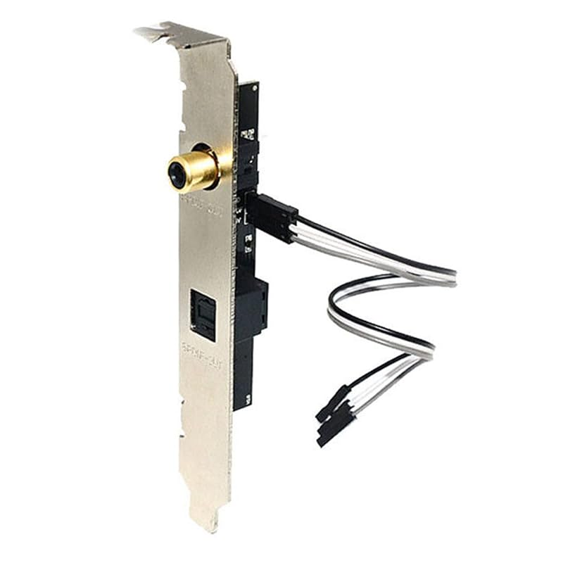 

1 x SPDIF RCA Output daughter card, SPDIF optical and output plate cable bracket For ASUS gigabyte MSI motherboard accessories