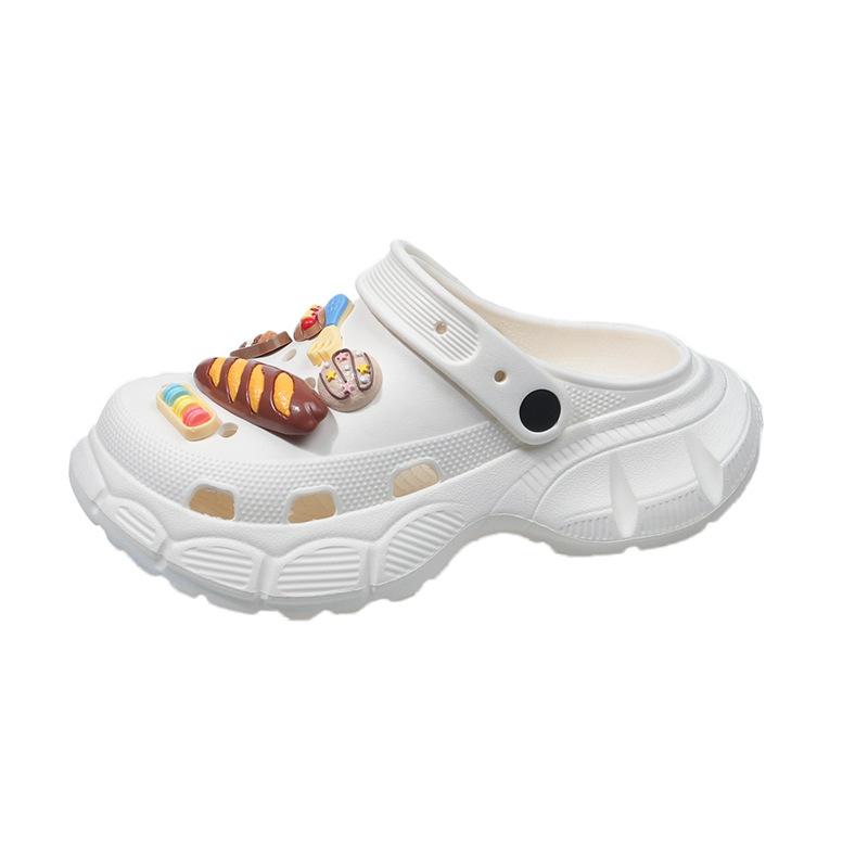 Hole shoes women's slippers summer bag head shoelaces and outer wear girls beach shoes eva sandals