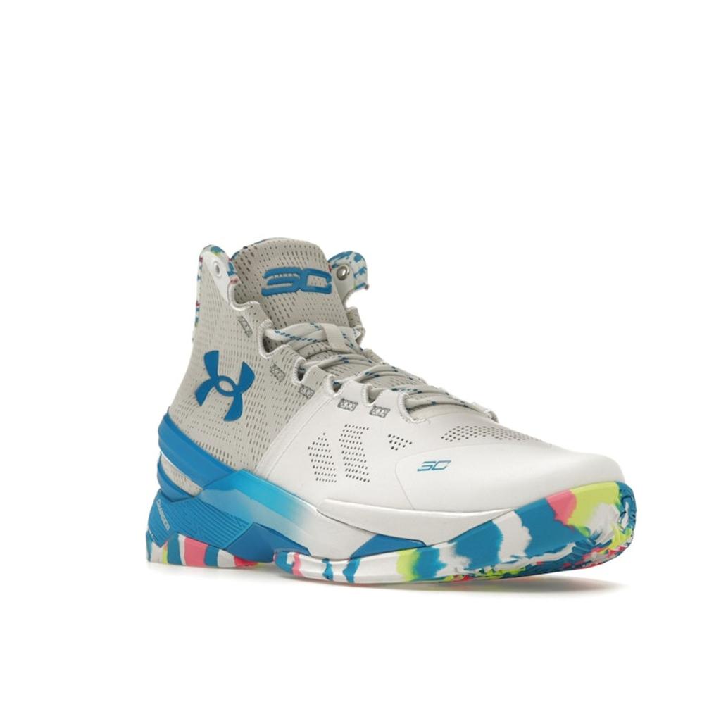 Under Armour Zapatillas Unisex Curry 2 Retro Splash Party 2023 Blanco Mojo-Rosa 3026282-100