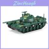 Collectible Military Tank Plastic Alloy Model Building Blocks Set For Boys Decor
