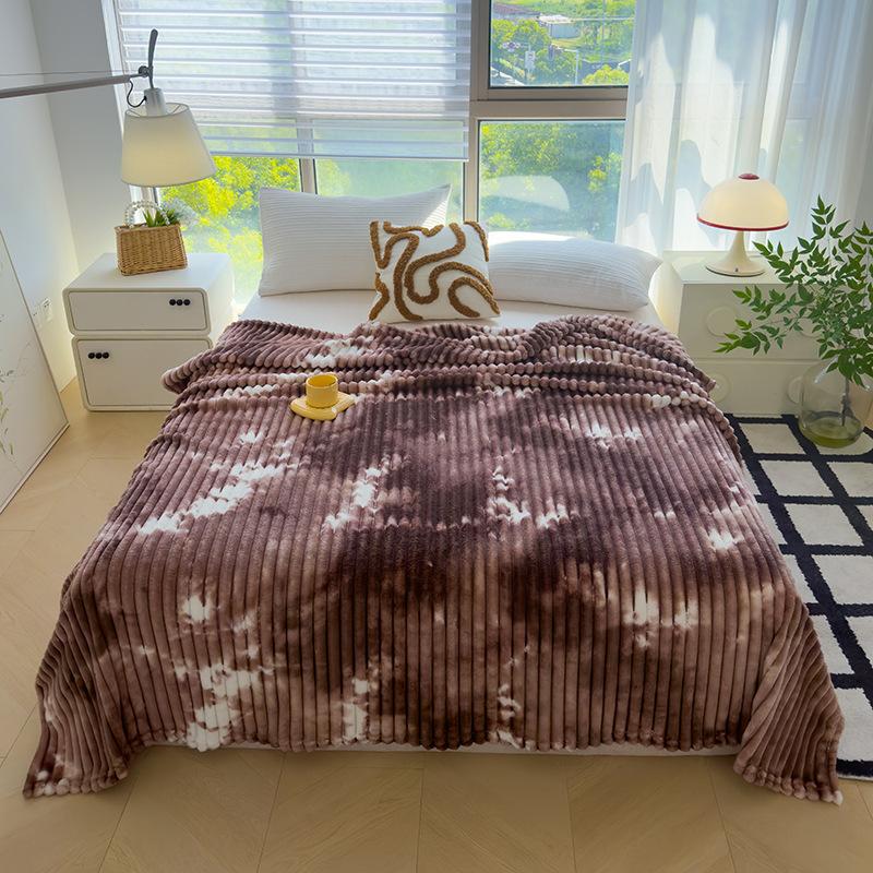 Marble Pattern Printed Falai Fluff Blanket Multifunctional Office Nap Cover Blanket Air Conditioning Blanket