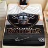 Las Vegas Raiders Print Flannel Blanket, High quality Comfortable for All Seasons, Home Decor, Warmth and Comfort, Perfect for Christmas Gifts