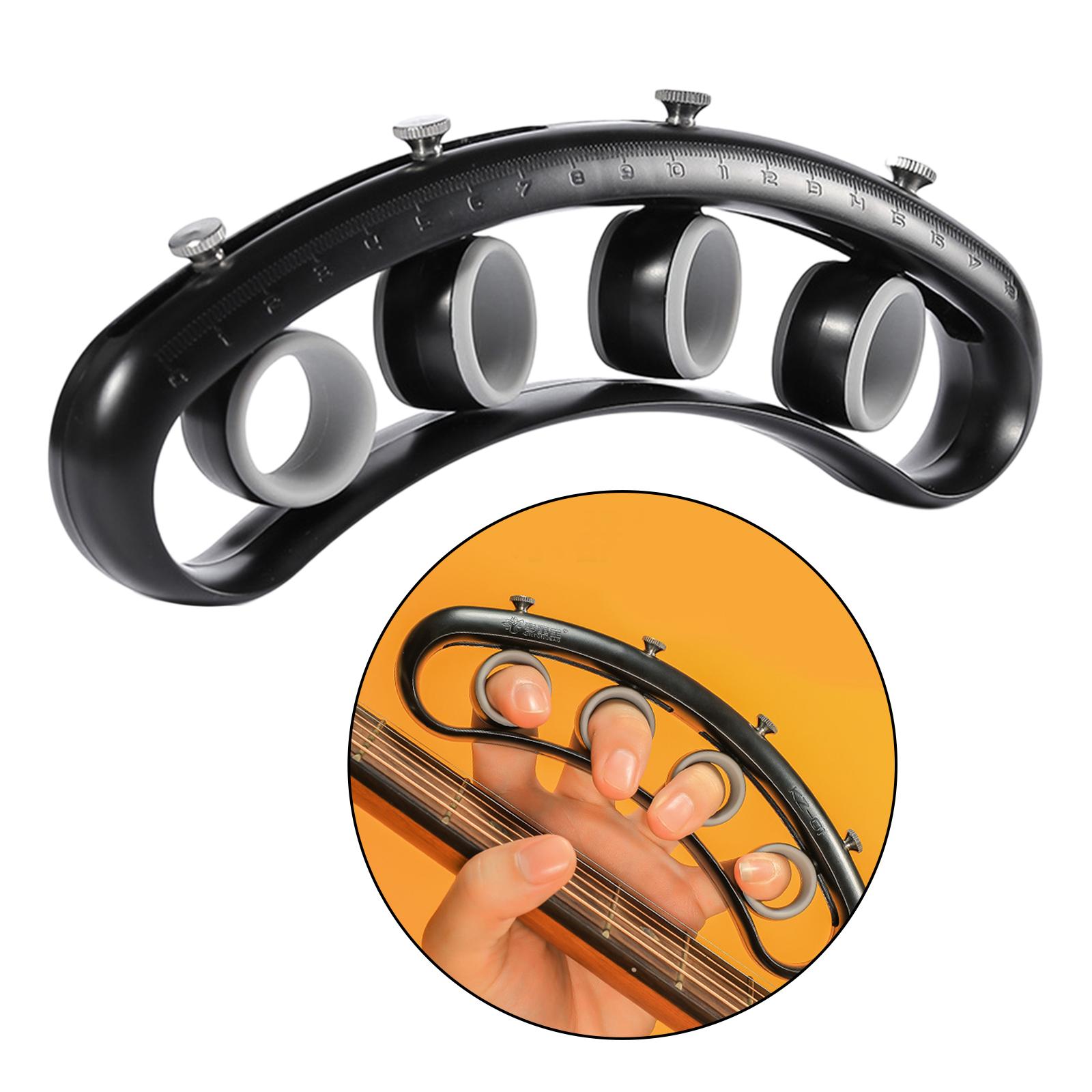Bass Guitar Finger Exerciser Violin Piano Trainer Finger Speed Training чёрный