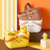 Cartoon Portable Wash Basket Bathroom Wash Supplies Storage Basket Student Bath Basket Sorting Storage Box