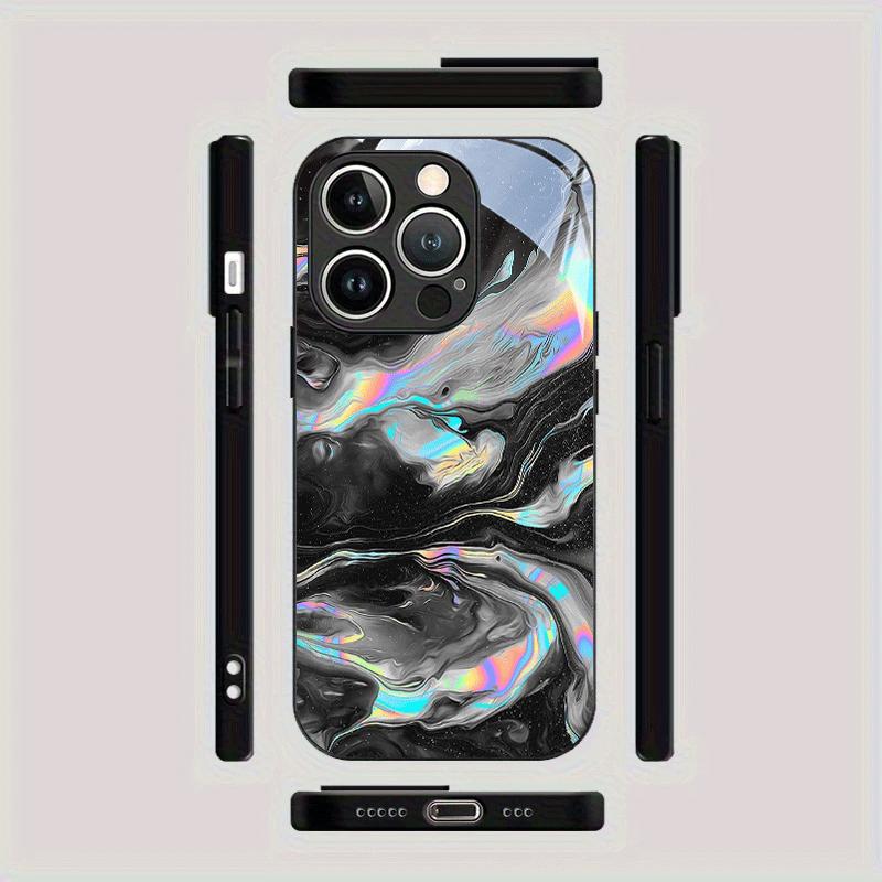 

Чехол для телефона из закаленного стекла, подходящий для iPhone 17 16 15 14 13 12 11 Pro/ Max /Plus, противоударная задняя крышка For iPhone 11PROMAX